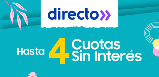 Directo hasta 4 cuotas sin interés